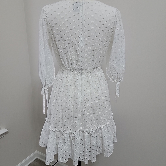 White Polka Dot Dress - Picture 4 of 10